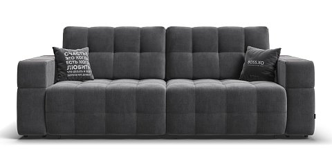Диван Босс ХО велюр Монолит серый / Камень 1