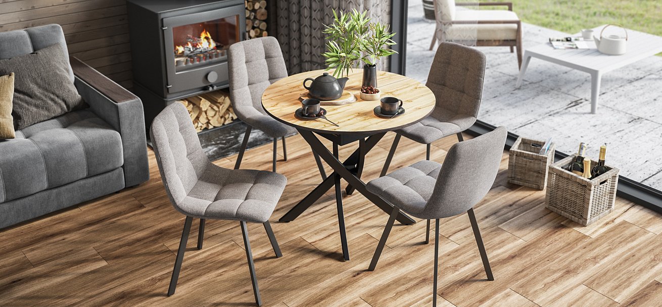 Стул НОРД Рогожка Sherlocк серый