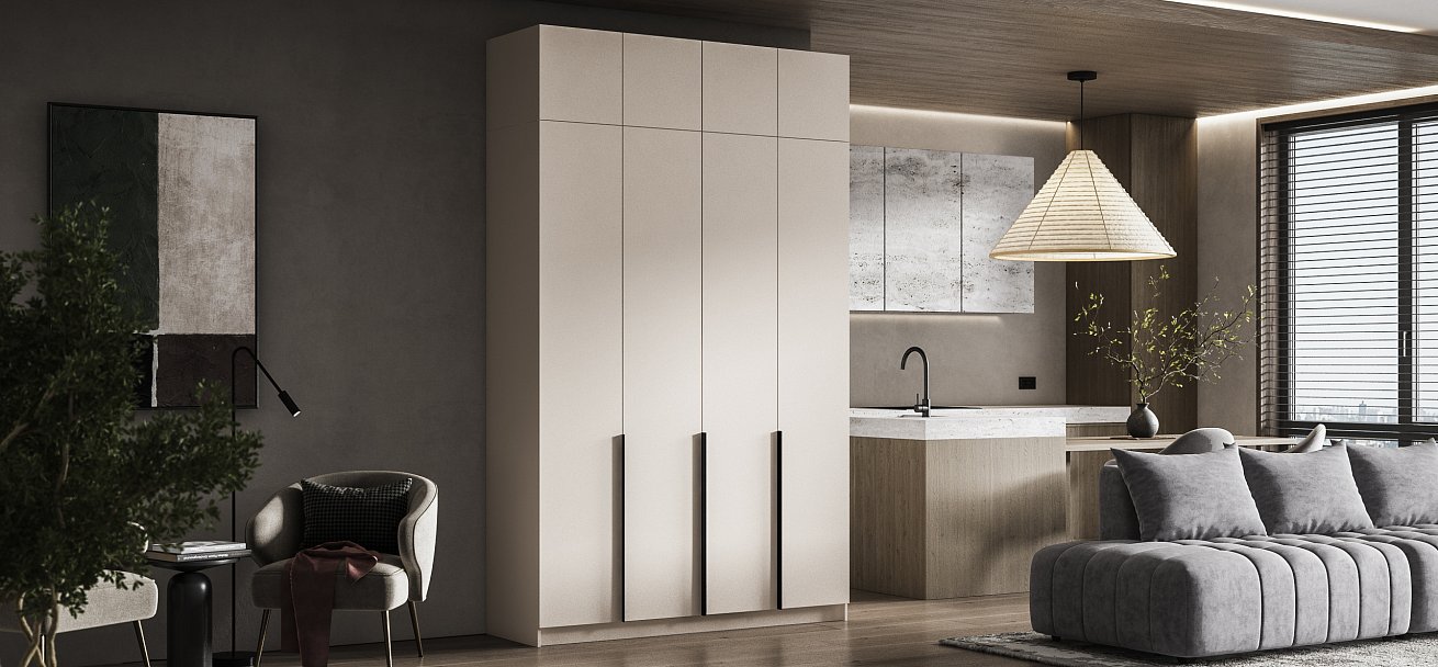 Антресоль 160 4Д Кашемир