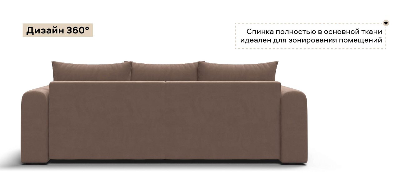 Модульный диван Ричмонд Модуль велюр Монолит мокко