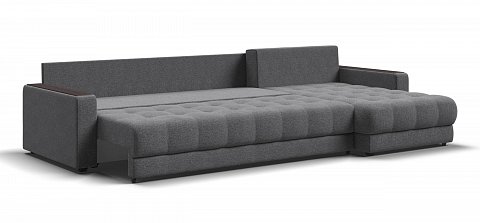 Угловой диван Босс Макс Рогожка Мальмо серый 3