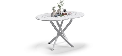 Стол Босс Ван Белый мрамор, Белый 3