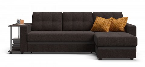 Угловой диван Атланта НПБ Рогожка Мальмо шоколад 1
