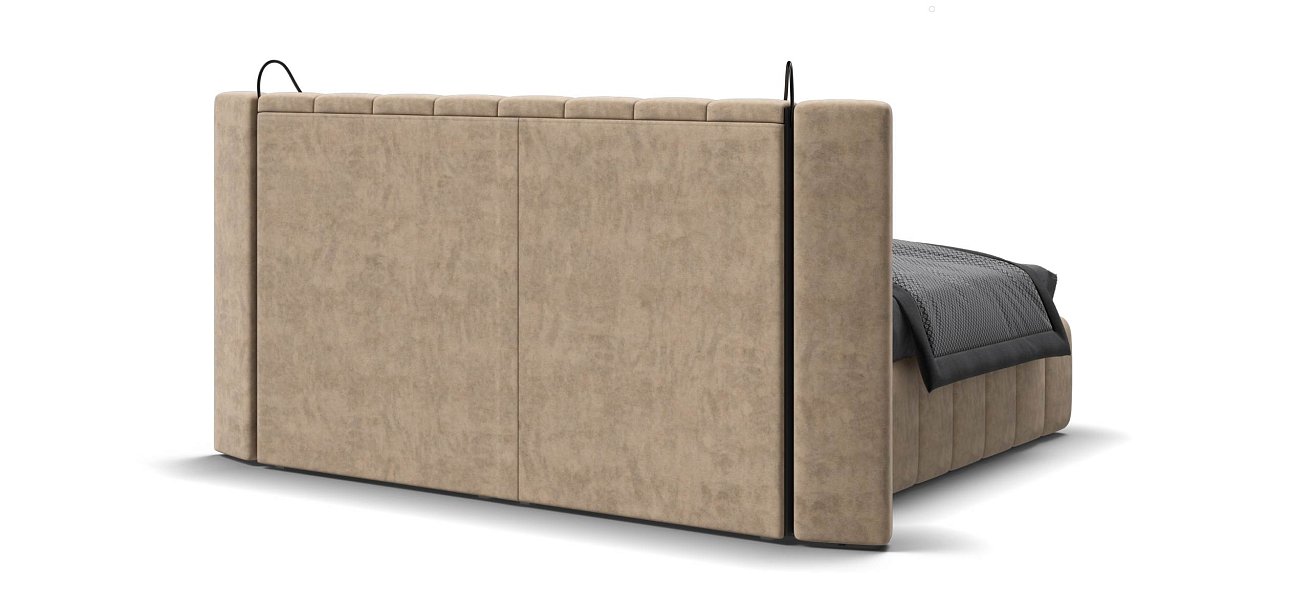 Босс ХО Кровать 180*200 велюр Роял шампань