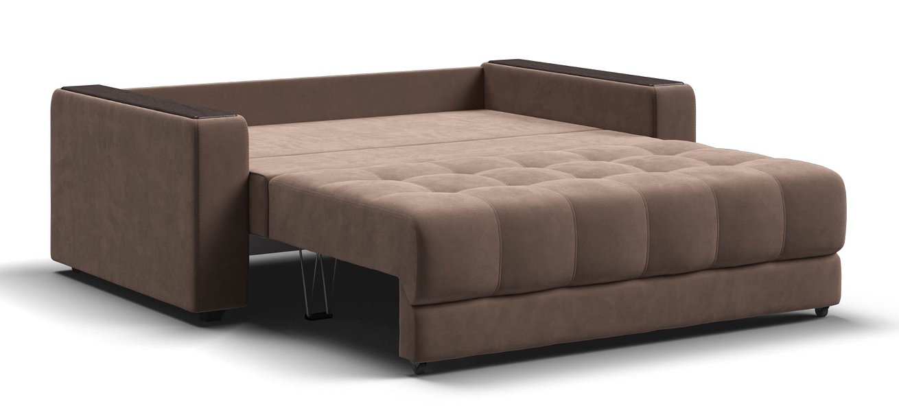 Диван Босс двухместный велюр Монолит мокко