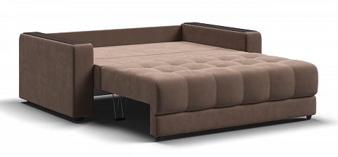 Диван Босс двухместный велюр Монолит мокко 3