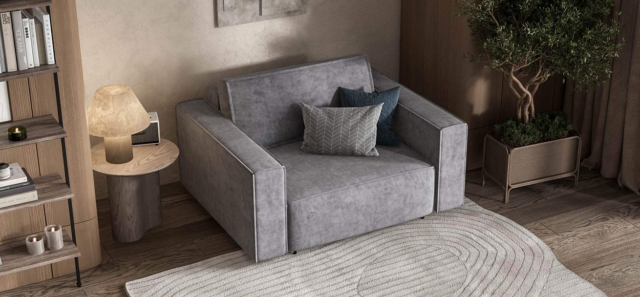 Кресло Босс Софт Модуль велюр Роял агат