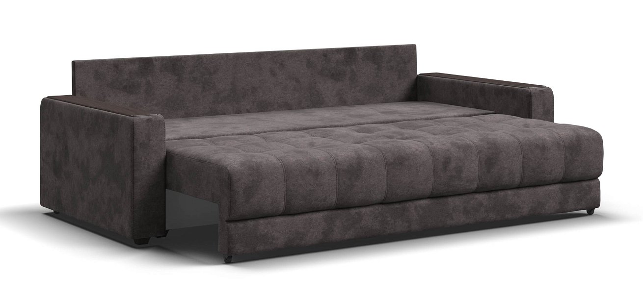 Диван Босс велюр Алькантара серый