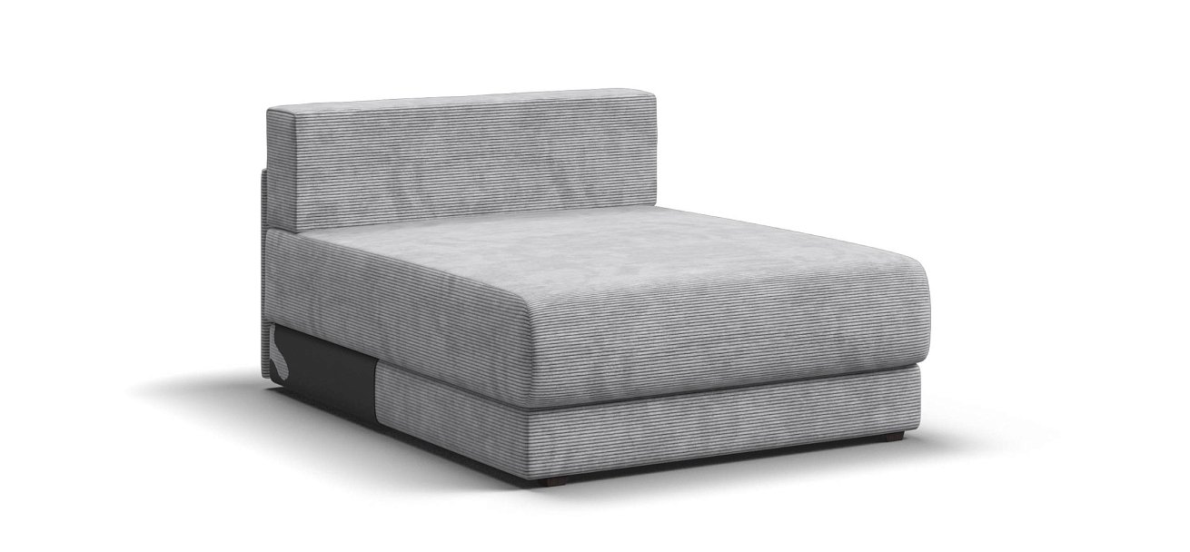 Ричмонд Модуль оттоманка Вельвет Корд серый