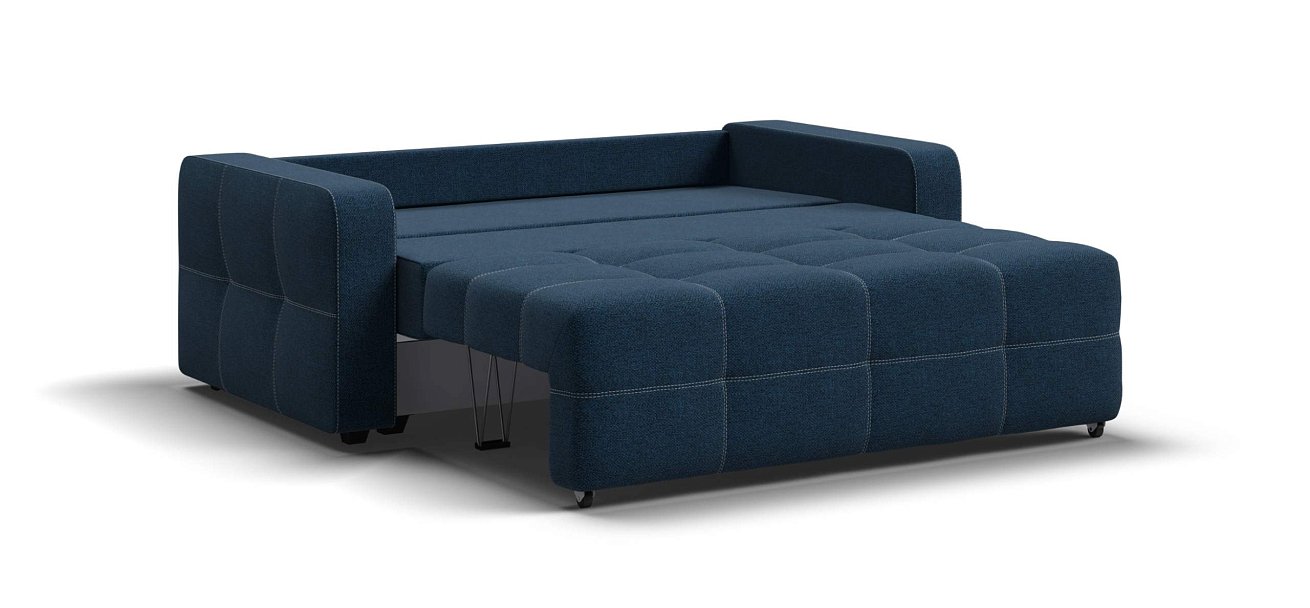 Диван Денди двухместный Рогожка Мальмо синий