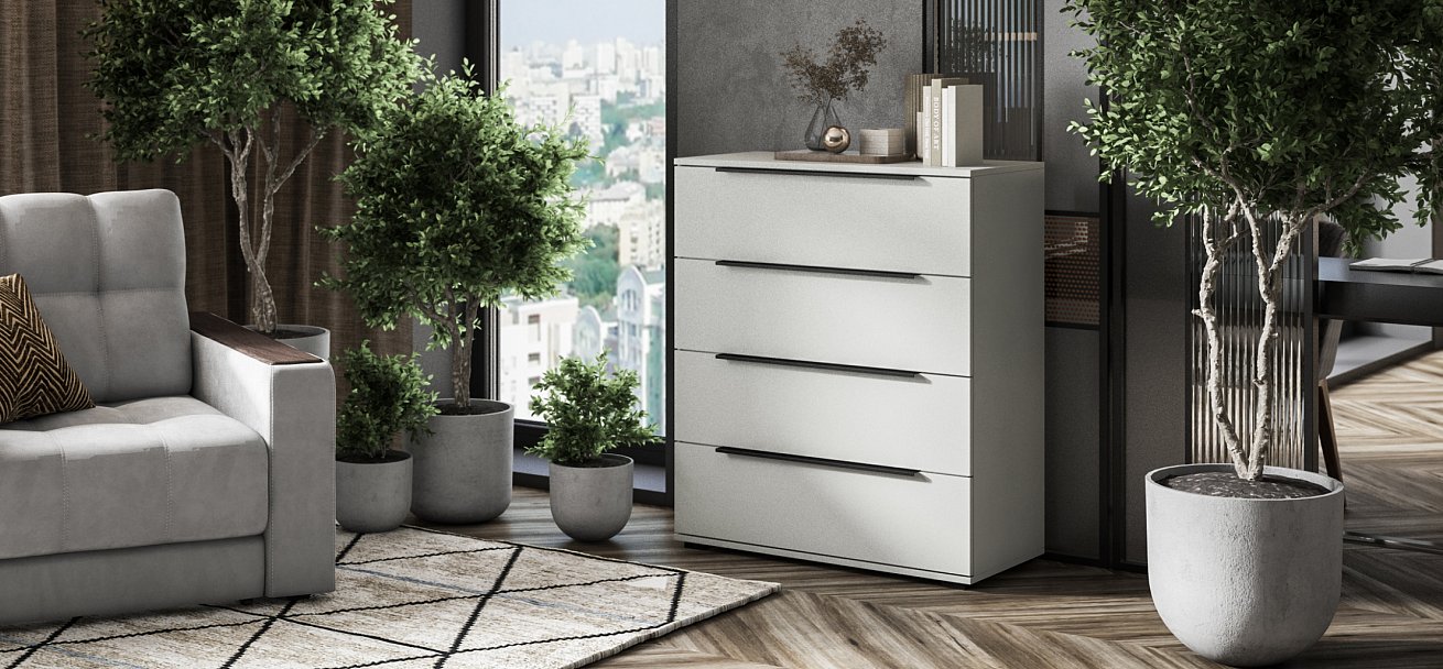 Комод Босс Стандарт Шиншилла серая