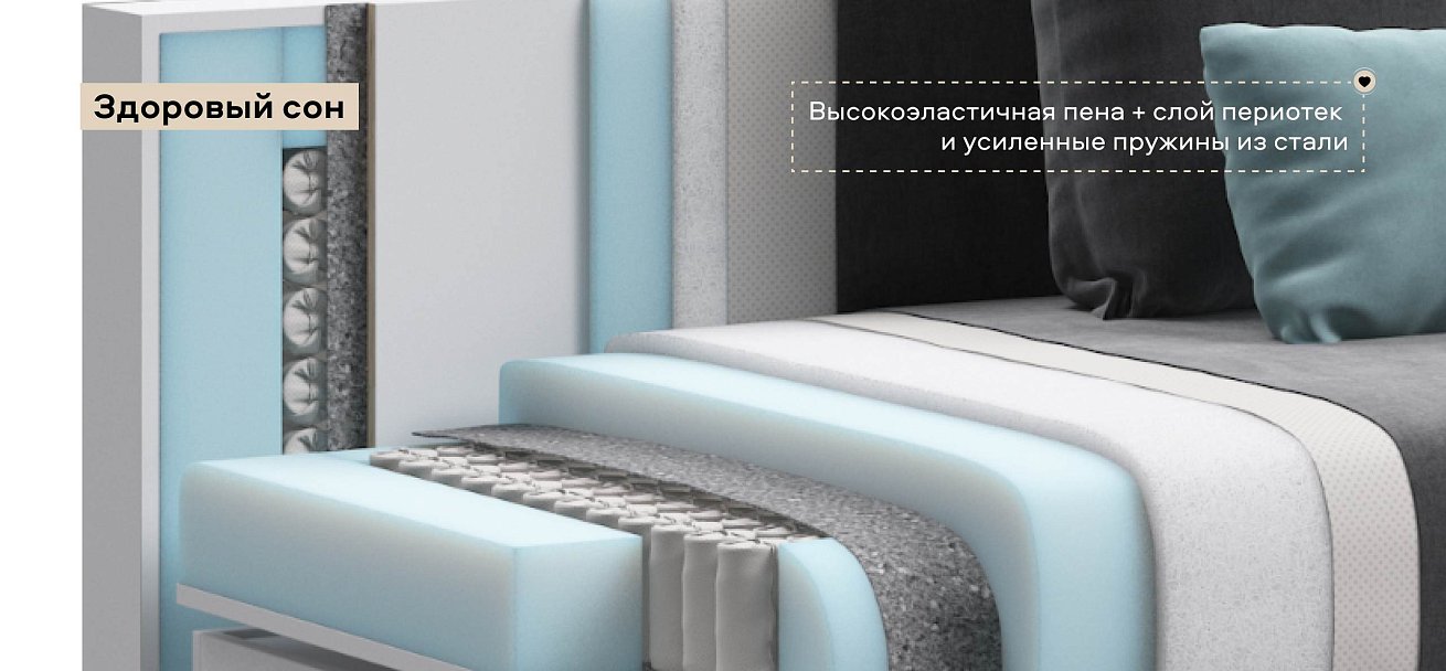 Модульный диван Ричмонд Модуль велюр Монолит серый