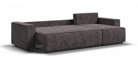 Угловой диван Норд велюр Алькантара серый 3