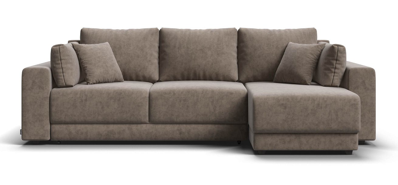 Угловой диван Босс Прайм ХЛ велюр Роял тауп