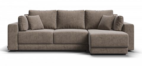 Угловой диван Босс Прайм ХЛ велюр Роял тауп 1