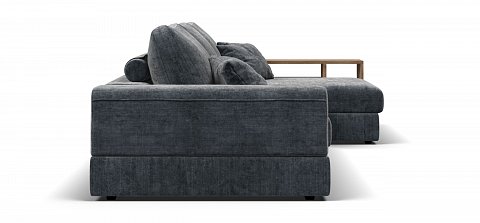 Угловой диван-кровать Босс Модуль ХЛ Шенилл Глосс карбон 3