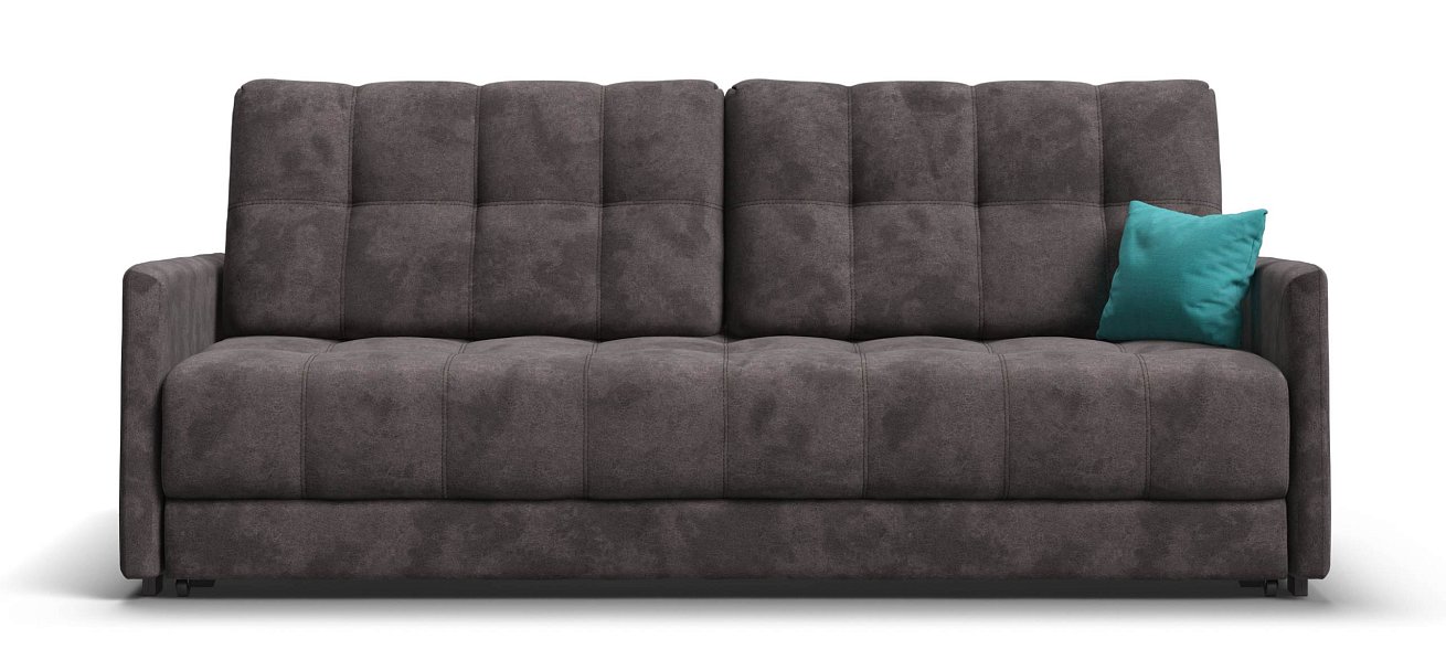 Диван Босс Лофт велюр Алькантара серый