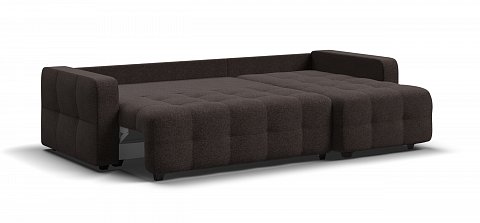 Угловой диван Денди Рогожка Мальмо шоколад 3