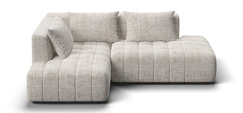 Угловой диван левый Босс Твин Шенилл Смарт кварц 1