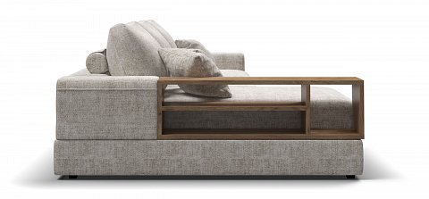 Угловой диван-кровать Босс Модуль ХЛ Шенилл Смарт кварц 3