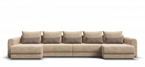 Модульный п-образный диван Ричмонд Модуль велюр Роял шампань