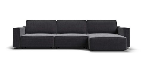 Угловой диван Босс Софт Модуль Макс Вельвет Корд графит 1