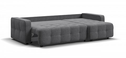 Угловой диван Денди Рогожка Мальмо серый 3