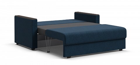 Диван Атланта двухместный Рогожка Мальмо синий 3