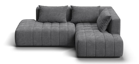 Угловой диван правый Босс Твин Шенилл Клауд графит 1