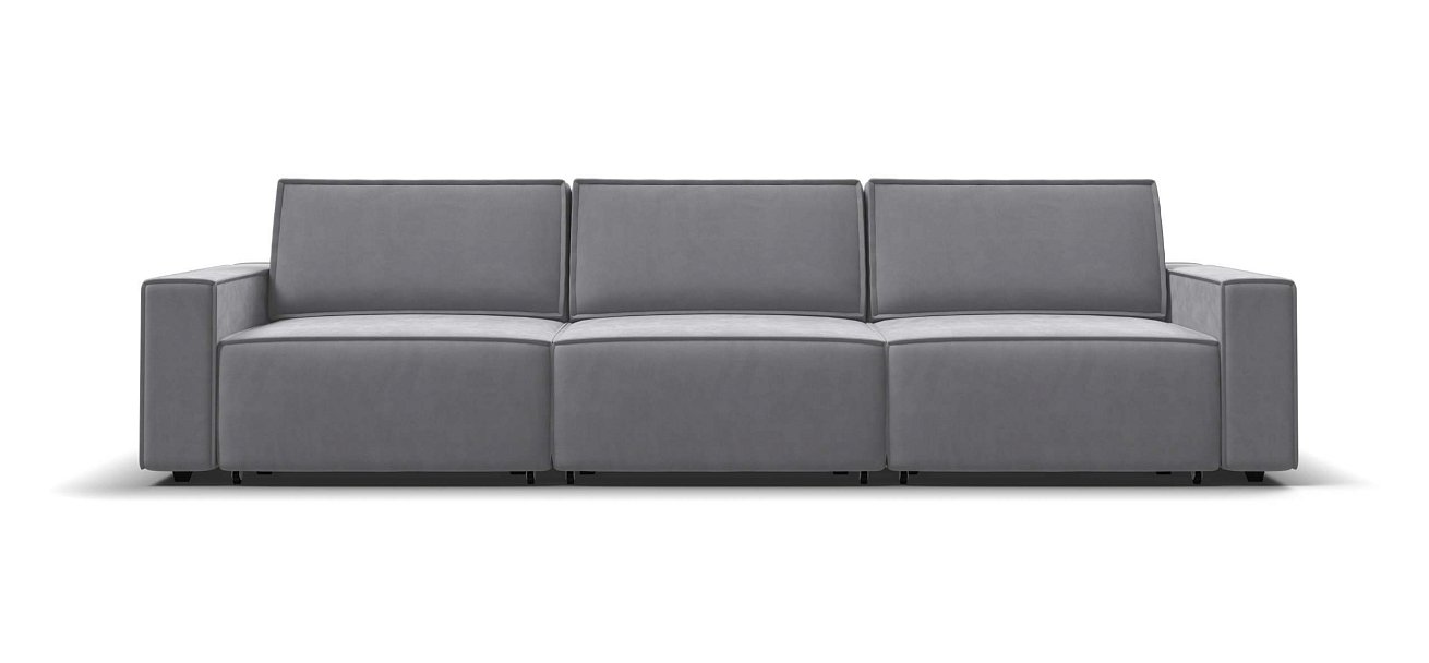 Диван Босс Софт Модуль Макс велюр Монолит сталь