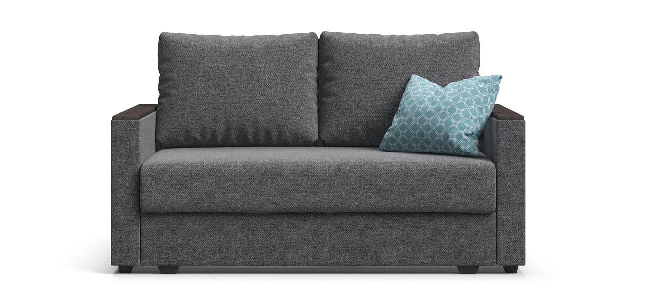 Диван Атланта двухместный Рогожка Мальмо серый