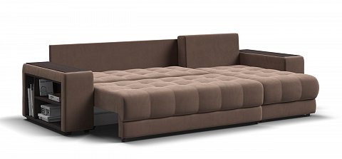 Угловой диван Босс ХЛ велюр Монолит мокко 3