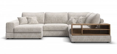 П-образный диван-кровать Босс Модуль Шенилл Смарт кварц 2