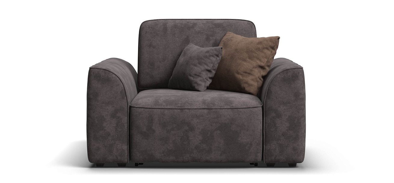 Кресло Кинг Модуль велюр Алькантара серый