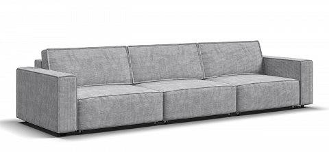 Диван Босс Софт Модуль Макс Вельвет Корд серый