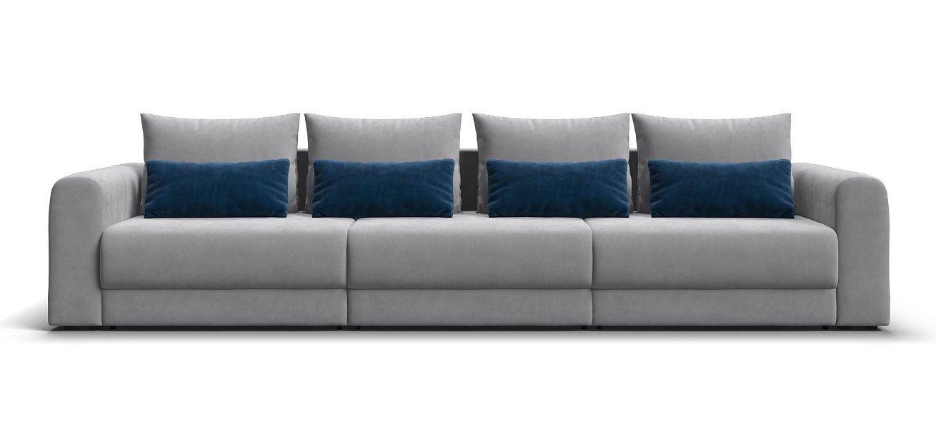 Модульный диван Ричмонд Модуль Макс велюр Монолит сталь