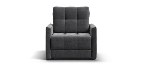 Босс Лофт кресло-кровать велюр Монолит серый 1