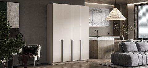 Босс Стандарт 160*220 шкаф распашной 4Д 01 Кашемир 2