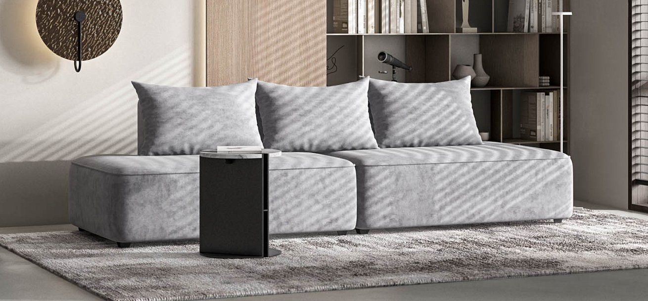 Диван Кинг Твин велюр Роял агат