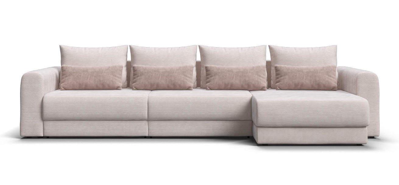 Модульный угловой диван Ричмонд Модуль Макс Вельвет Корд бежевый