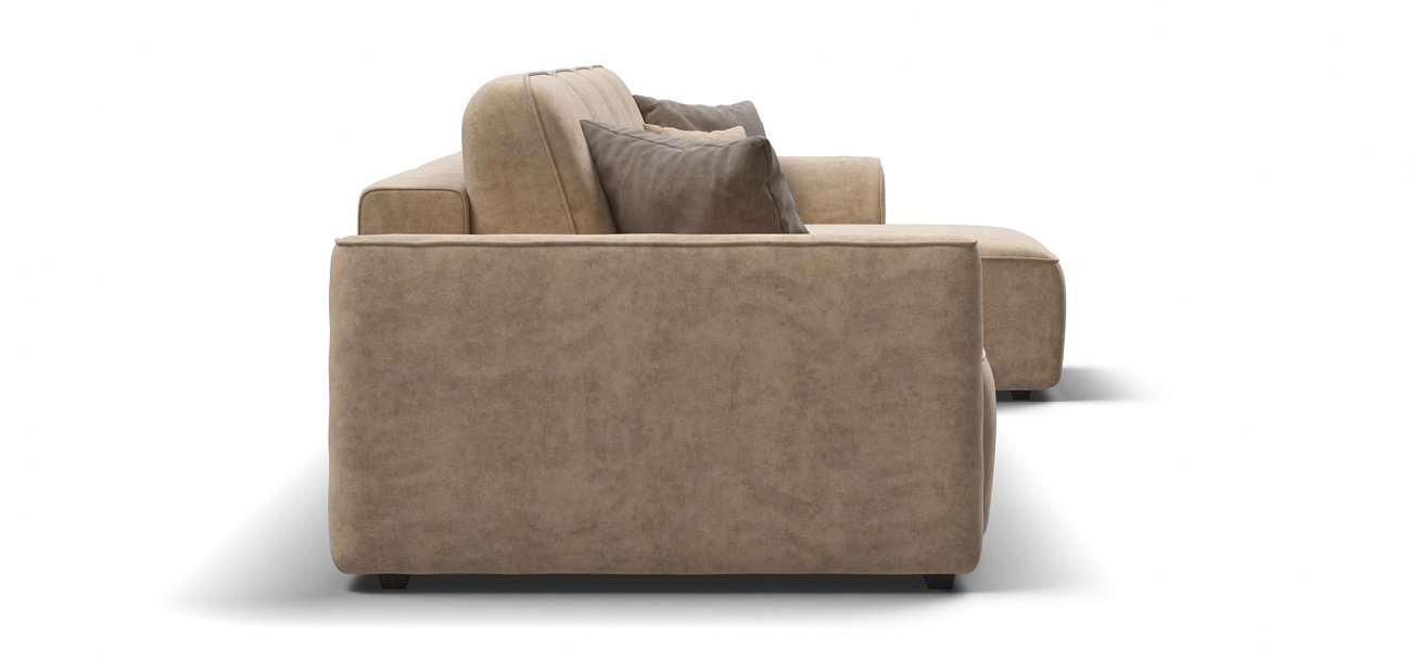 Угловой диван Кинг Модуль Макс велюр Роял шампань