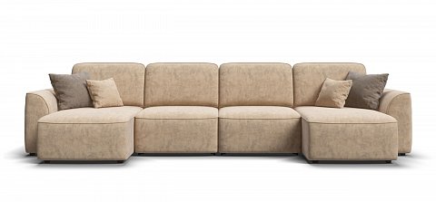 П-образный диван Кинг Модуль велюр Роял шампань 2