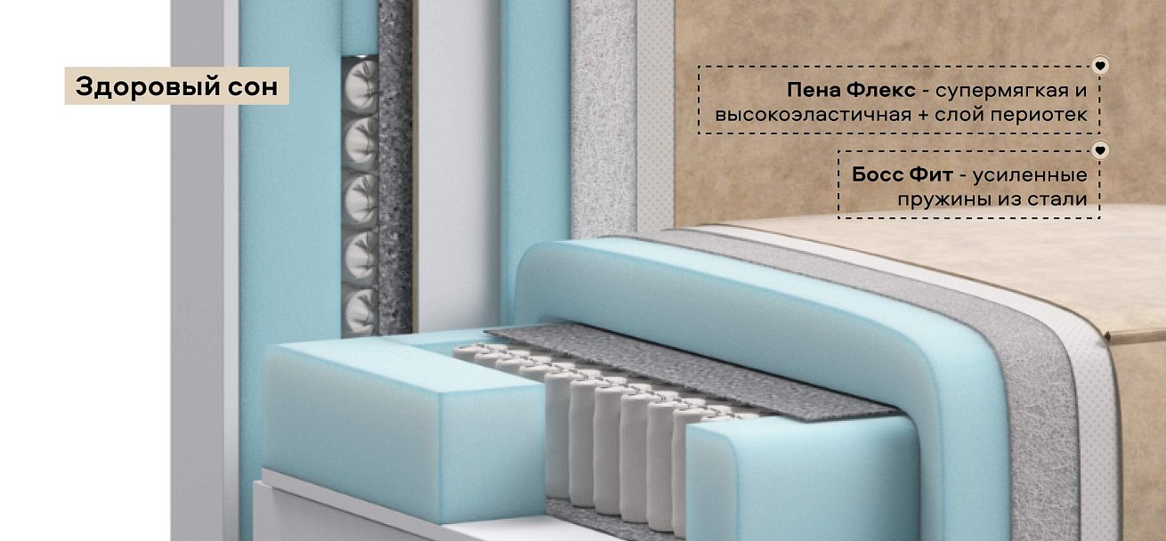 Диван Босс Софт Модуль велюр Роял шампань