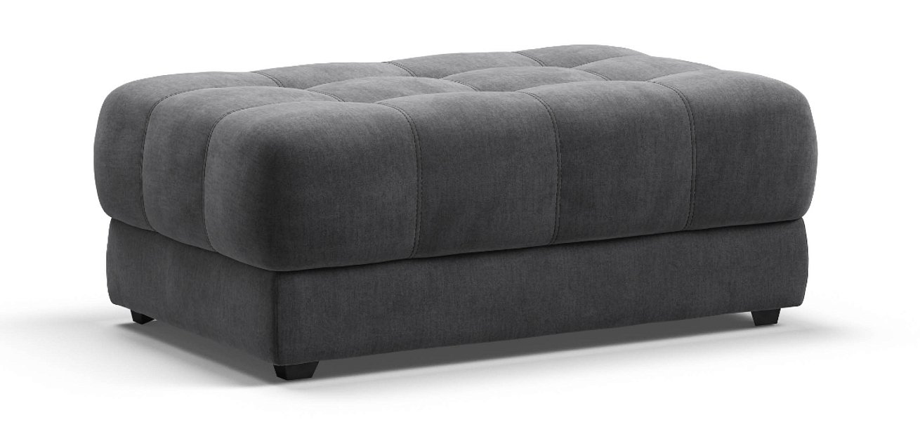 Босс пуф велюр Монолит серый