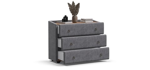 Комод Босс Классик велюр Роял агат, Орех селект 3