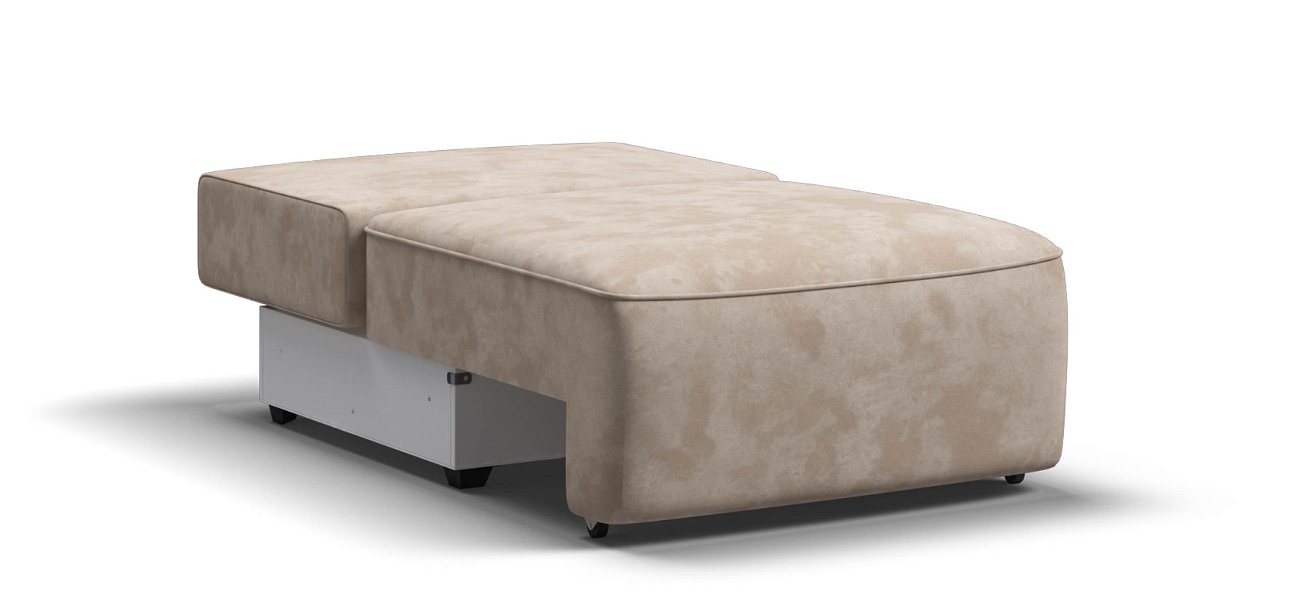 Кинг Модуль спальное место велюр Алькантара пепел