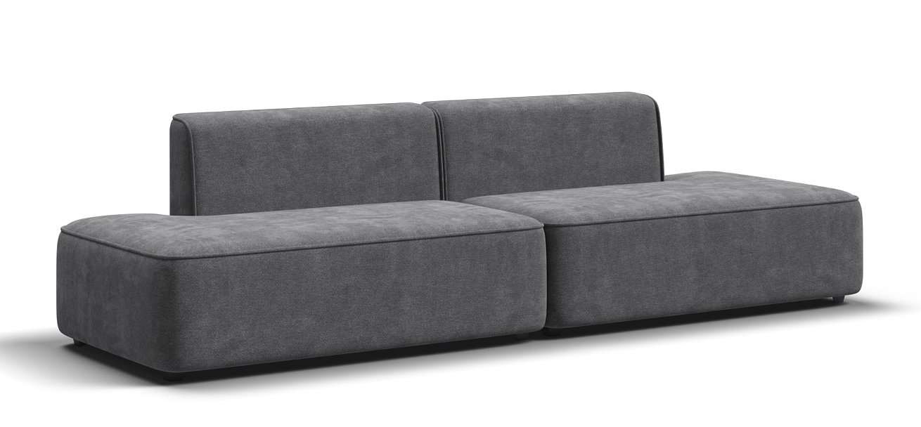 Диван Кинг Твин Шенилл Клауд графит