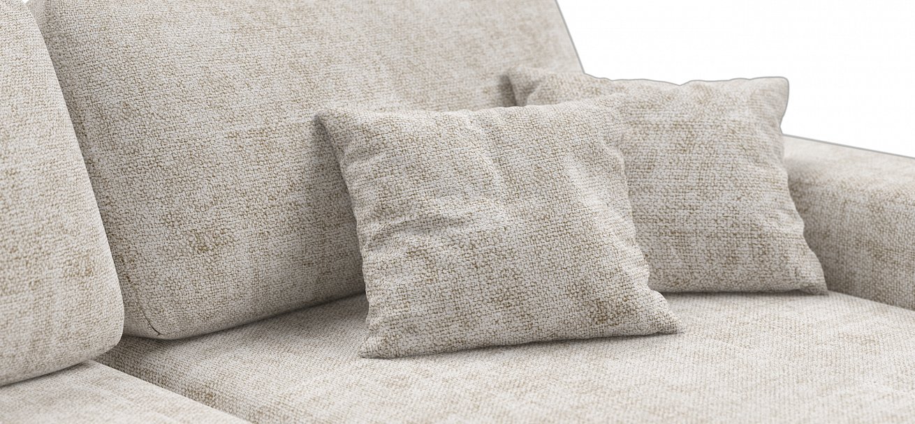 Угловой диван-кровать Босс Модуль ХЛ Шенилл Смарт кварц