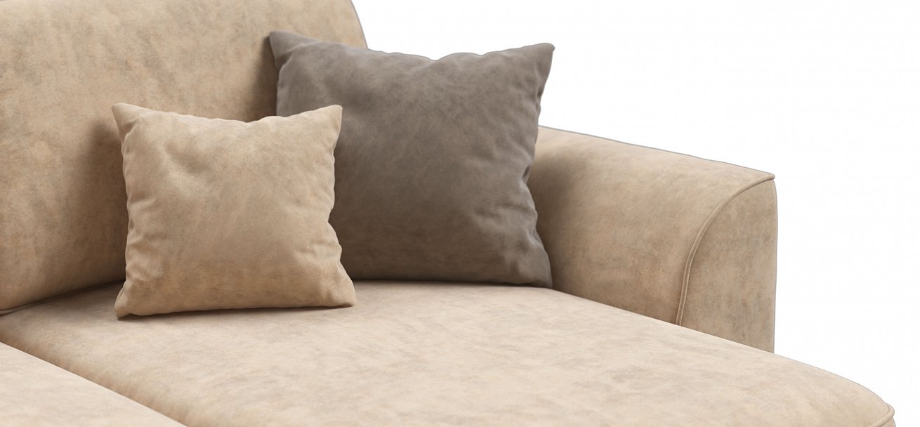 Угловой диван Кинг Модуль Макс велюр Роял шампань