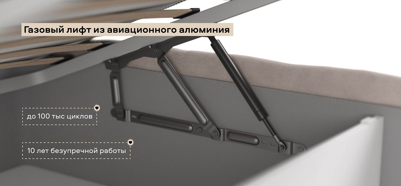 Босс Кровать+ПМ 140*200 Велюр Монолит латте